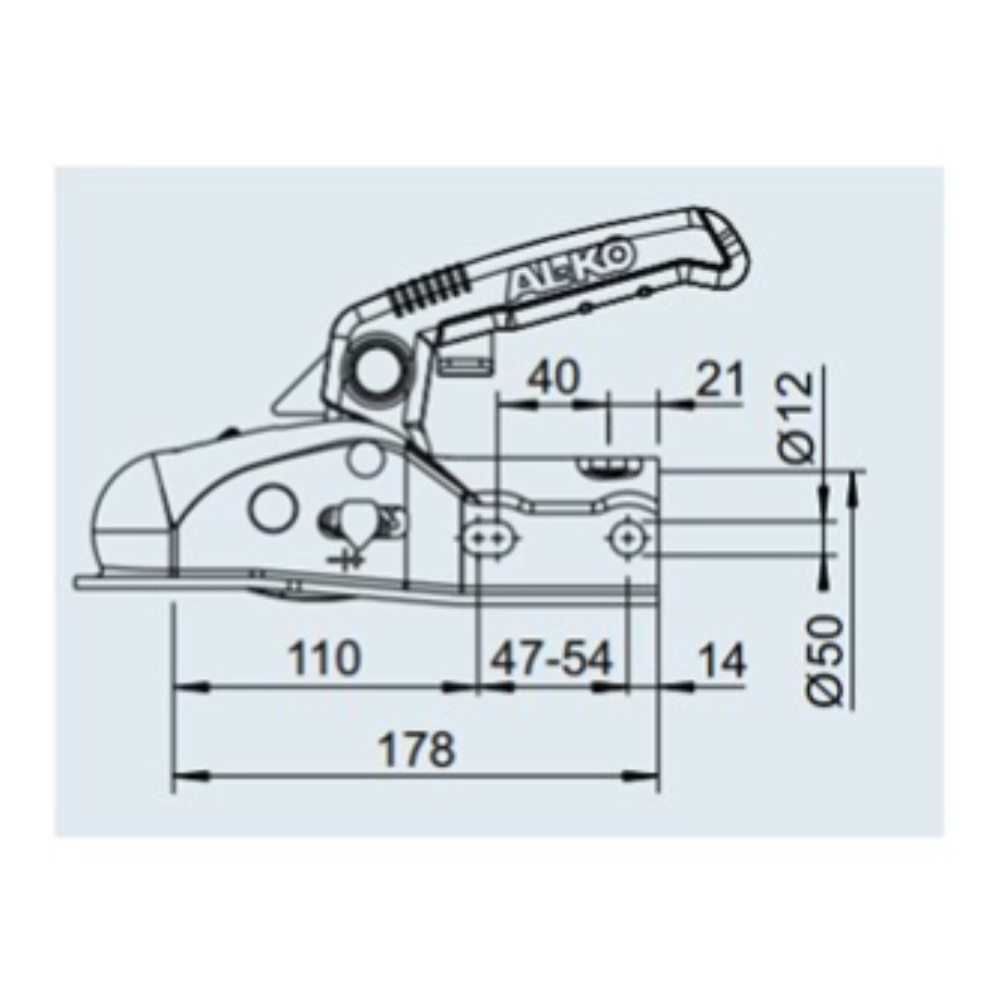 AL-KO GIUNTO A SFERA TONDO AK 161 CON SOFT DOCK - immagine 2