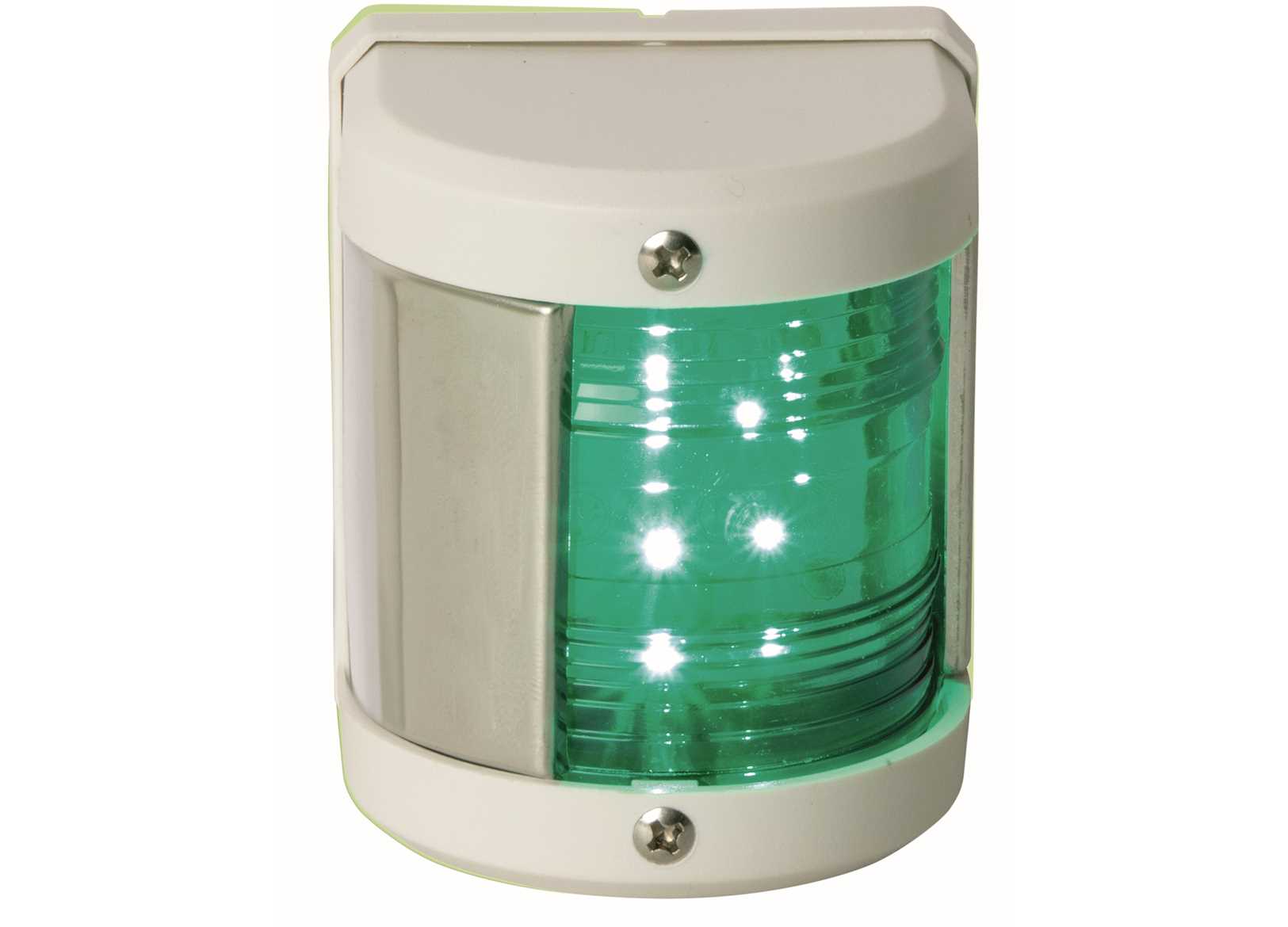 FANALE DI VIA LED MIDI BIANCO - LATERALE VERDE