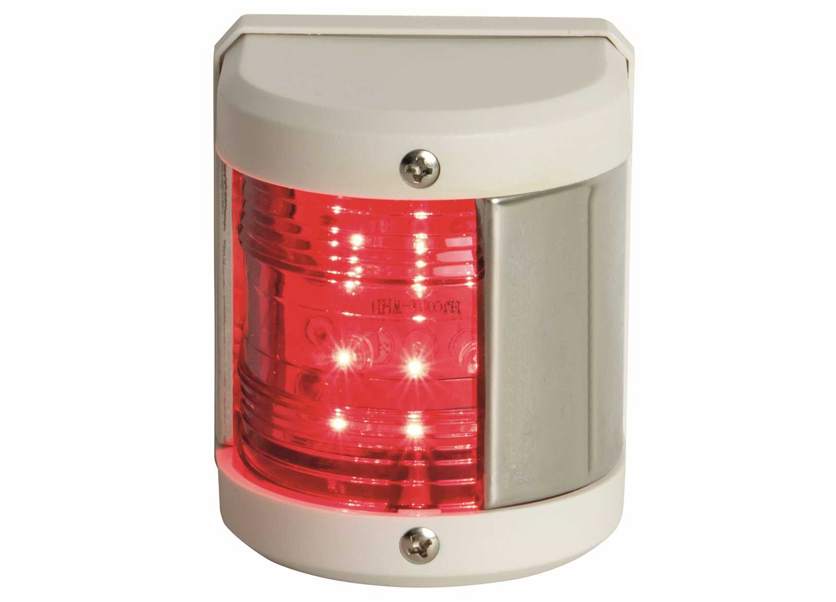 FANALE DI VIA LED MIDI BIANCO - LATERALE ROSSO